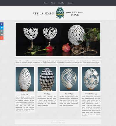 Client: Egg Tailor<br/>Tehran, Iran<br/><br/>Business: Carving Goose, Emu and Ostrich eggs.